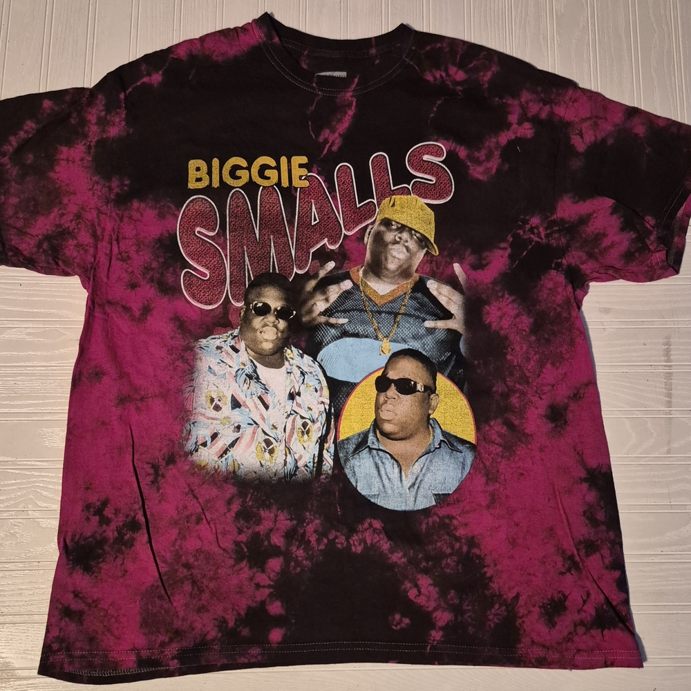 The Notorious B.I.G. Biggie Smalls Band Tee Mens Womens Tie Dye. Size XL.